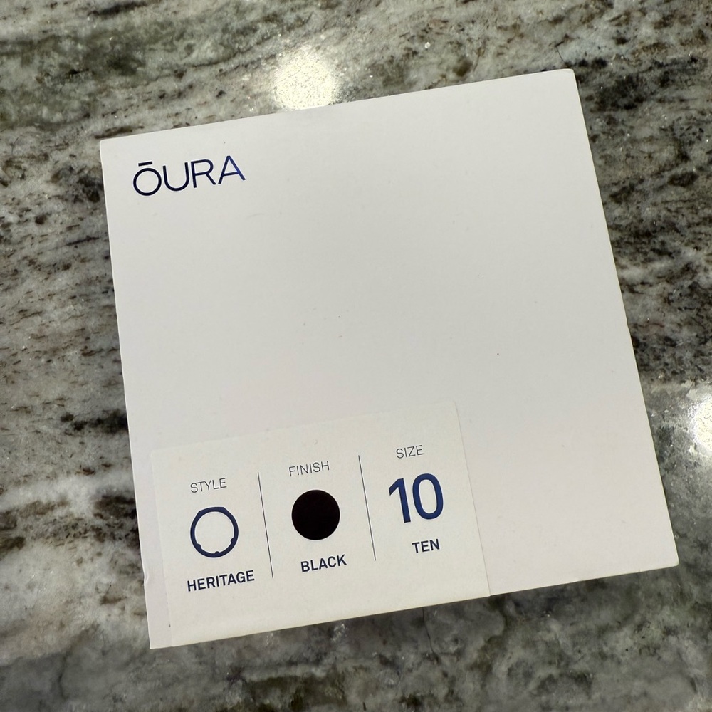 Oura heritage size 10 black gen 3